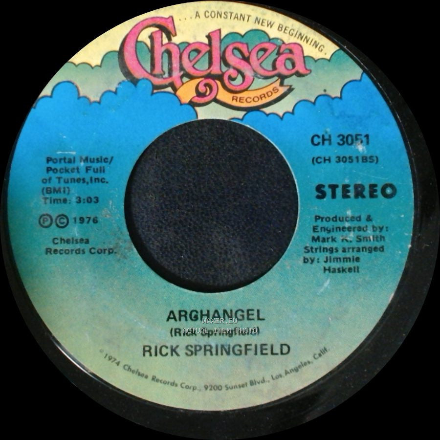 Rick Springfield - Archangel / Take A Hand side B