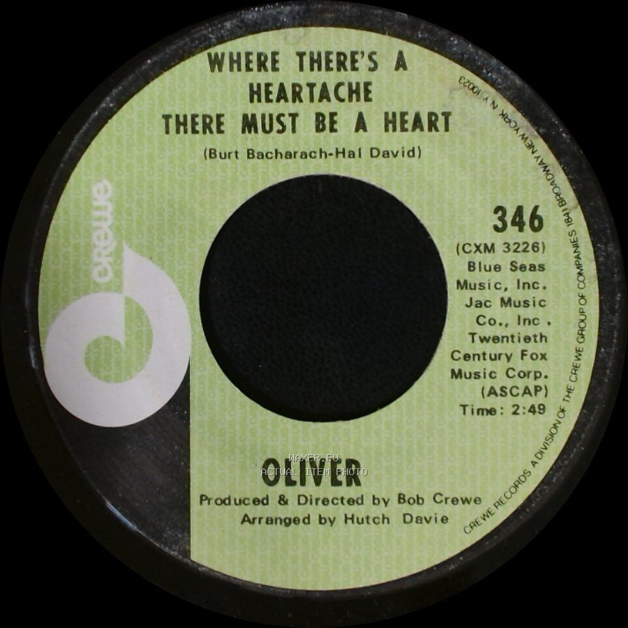 Oliver - Where There's A Heartache There Must Be A Heart / I Can Remember side A