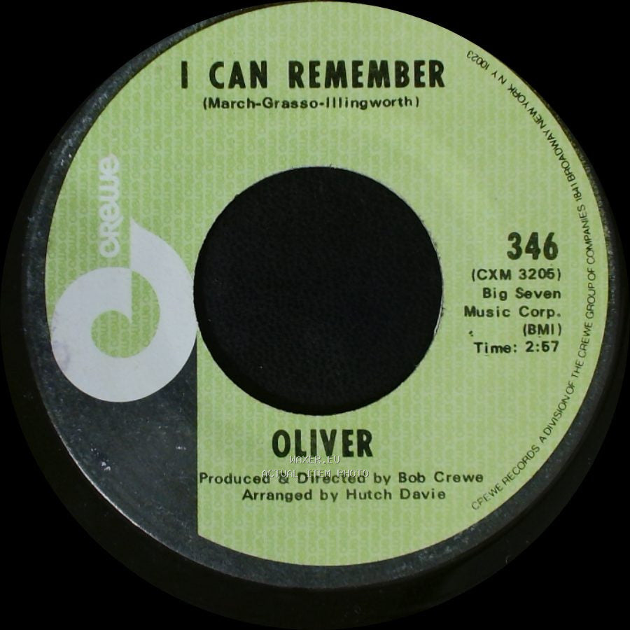 Oliver - Where There's A Heartache There Must Be A Heart / I Can Remember side B