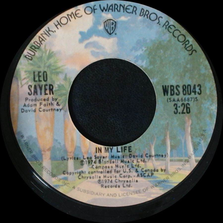 Leo Sayer - In My Life / Long Tall Glasses side A