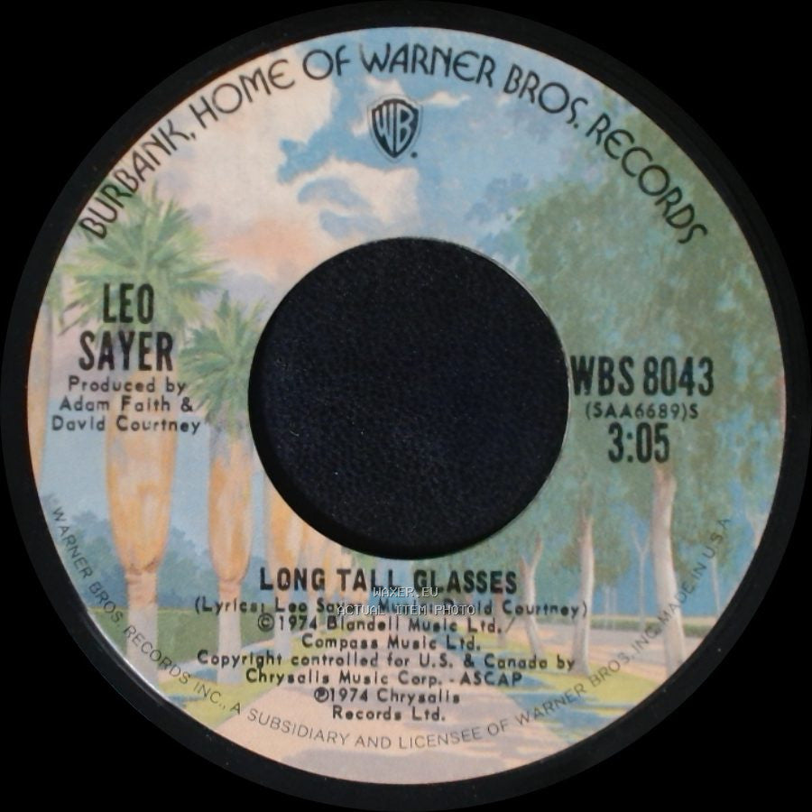 Leo Sayer - In My Life / Long Tall Glasses side B