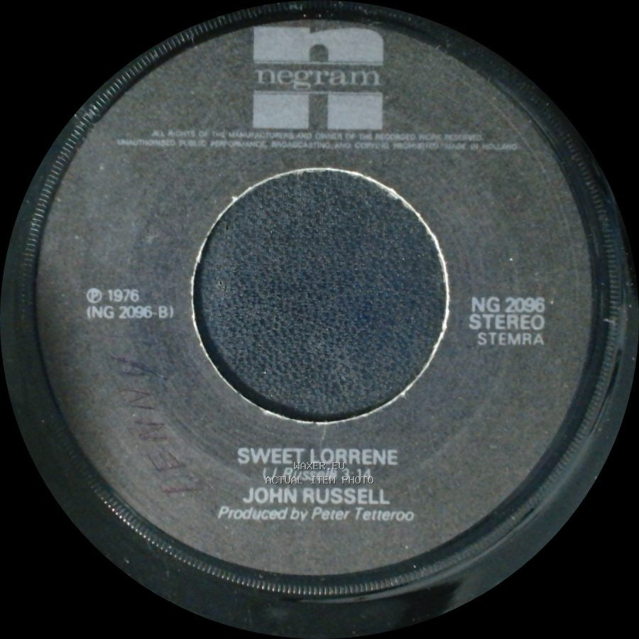 John Russell - Sweet Lorrene / I Never Loved A Woman The Way I Love You side A