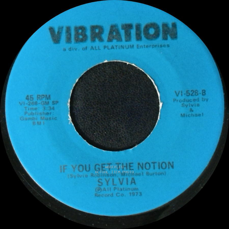 Sylvia - Private Performance / If You Get The Notion side B