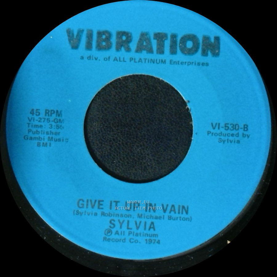 Sylvia - Easy Evil / Give It Up In Vain side B