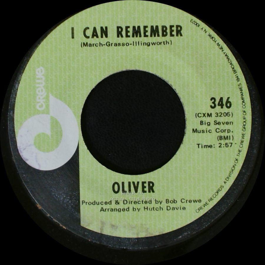 Oliver - Where There's A Heartache There Must Be A Heart / I Can Remember side B