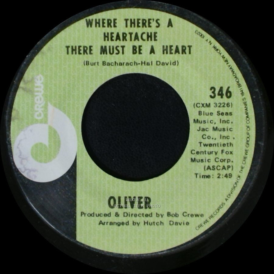 Oliver - Where There's A Heartache There Must Be A Heart / I Can Remember side A