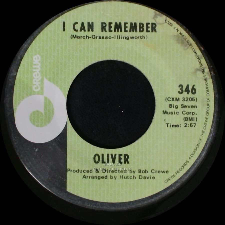 Oliver - Where There's A Heartache There Must Be A Heart / I Can Remember side B