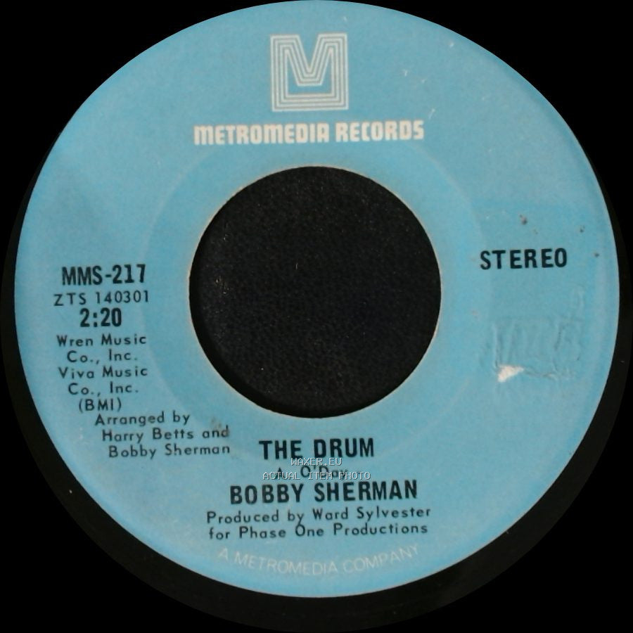 Bobby Sherman - The Drum / Free Now To Roam side A