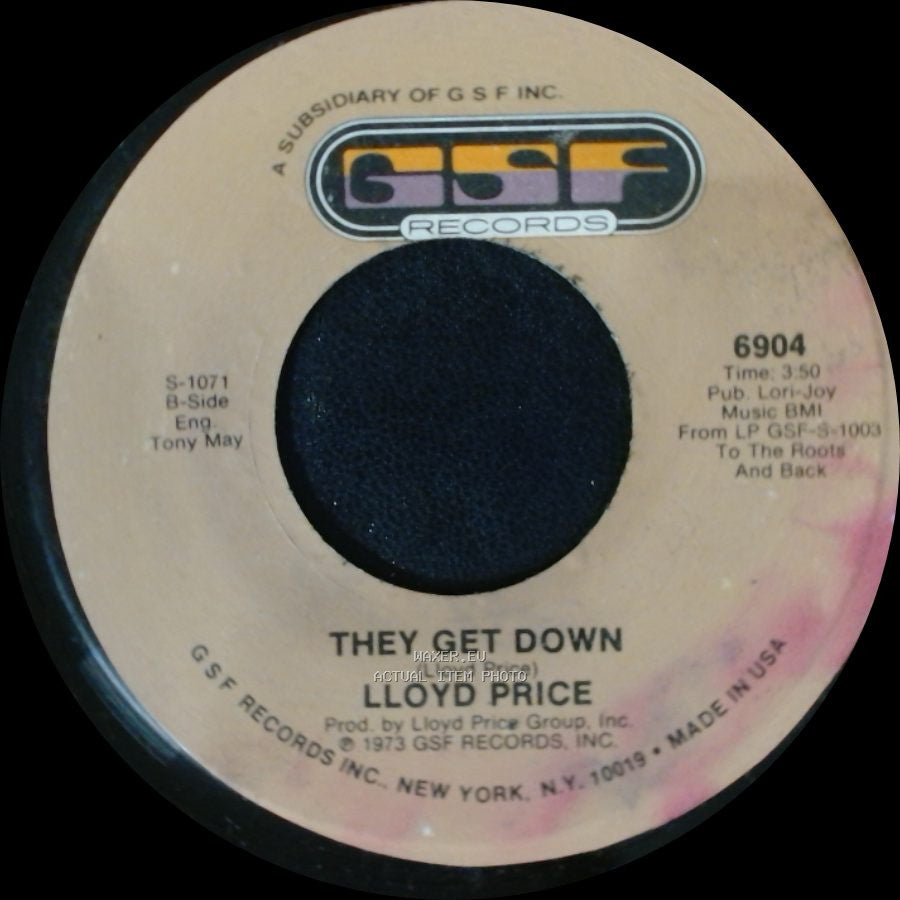 Lloyd Price - Trying To Slip (Away) / They Get Down side B