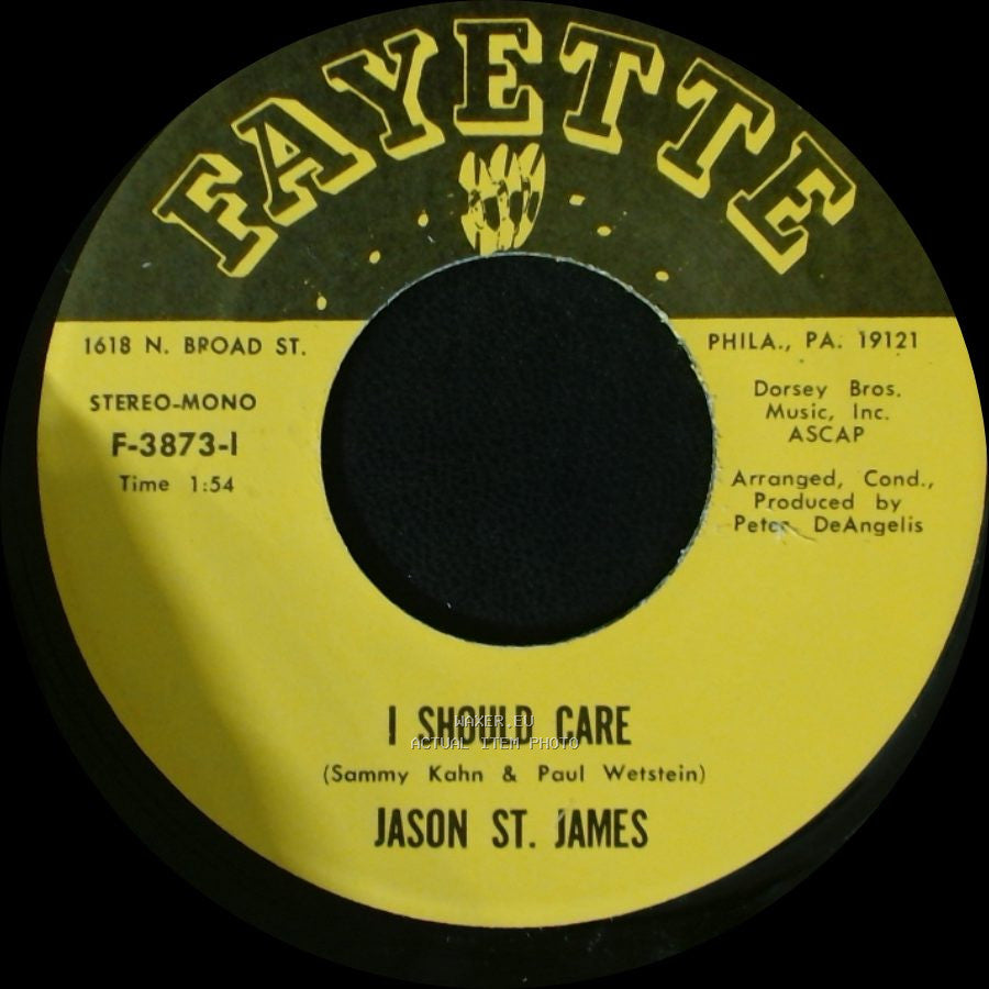Jason St. James - I Should Care / A Million To One side A