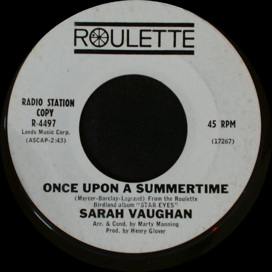 Sarah Vaughan - Once Upon A Summertime / Snowbound side A