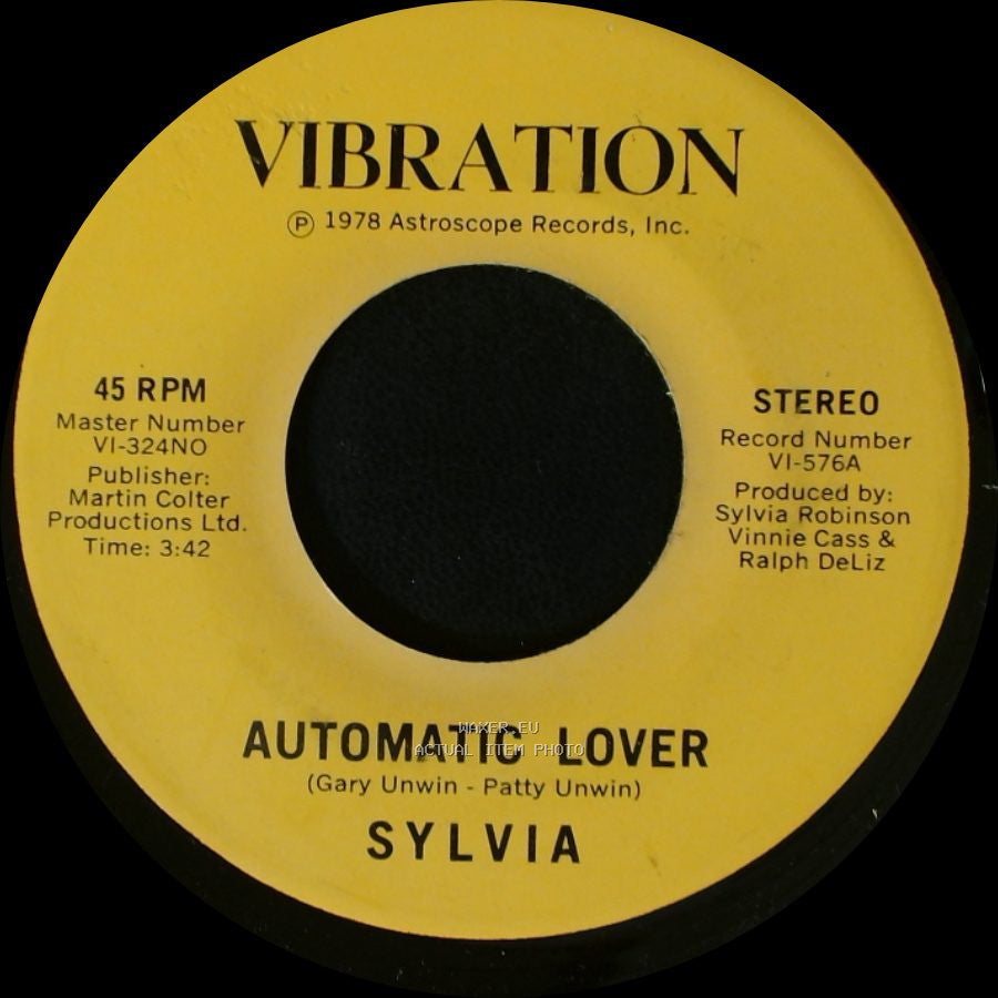 Sylvia - Automatic Lover / Stop Boy side A