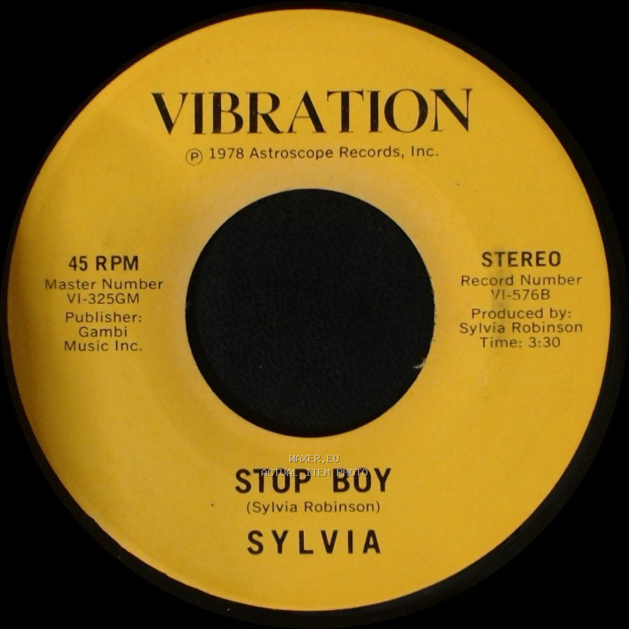 Sylvia - Automatic Lover / Stop Boy side B
