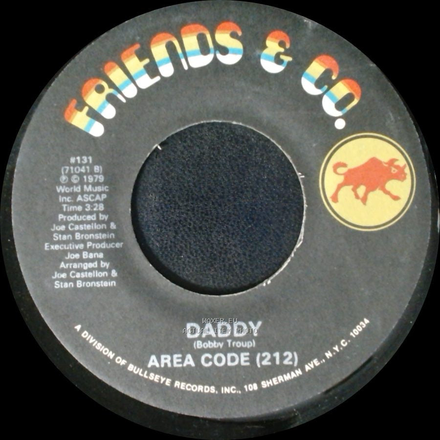 Area Code (212) - Manhattan Shuffle / Daddy side B