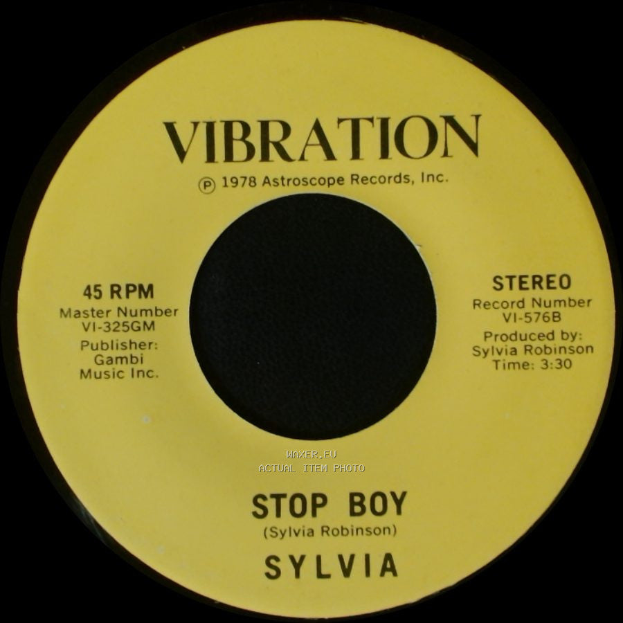 Sylvia - Automatic Lover / Stop Boy side B