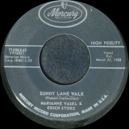 Marianne Vasel & Erich Storz - The Little Train (Die Kleine Bimmelbahn) / Sunny Lane Walk side B