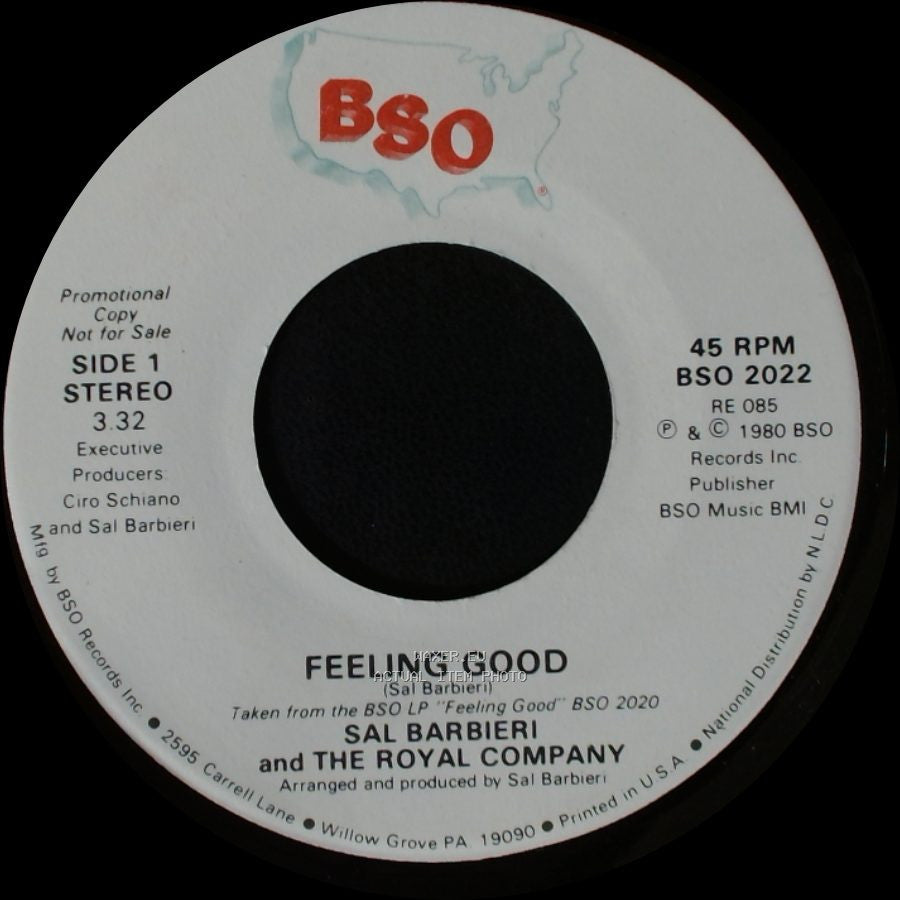 Sal Barbieri And The Royal Company - Feeling Good / I Want You, I Need You, I Love You side A