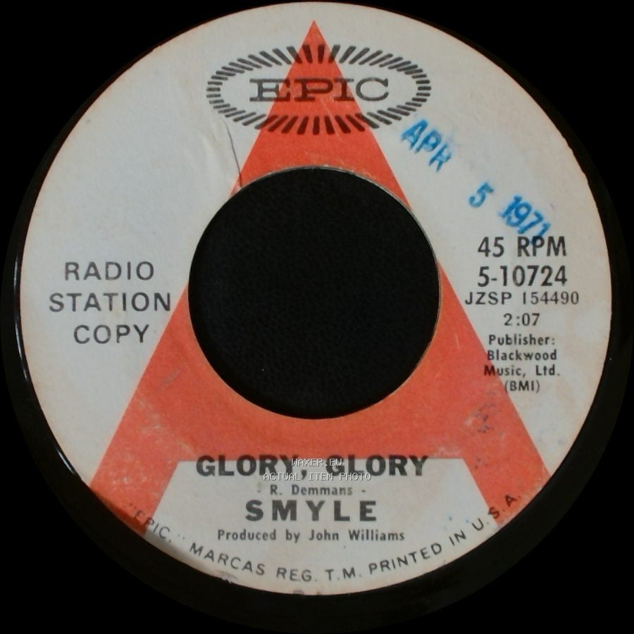 Smyle - Glory, Glory / Will I Get Back Home Tomorrow side A