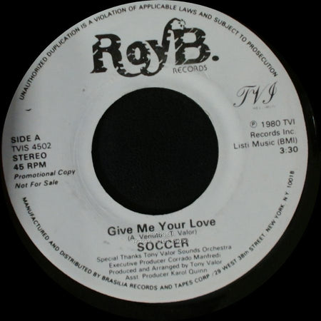 Soccer - Give Me Your Love / Dancin' Game side A