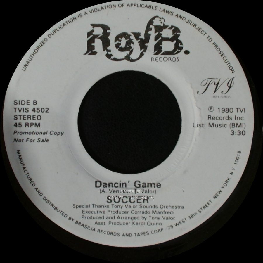 Soccer - Give Me Your Love / Dancin' Game side B