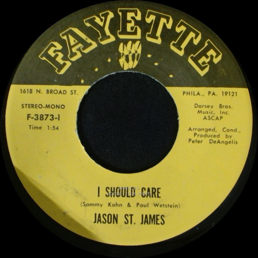 Jason St. James - A Million To One / I Should Care side B