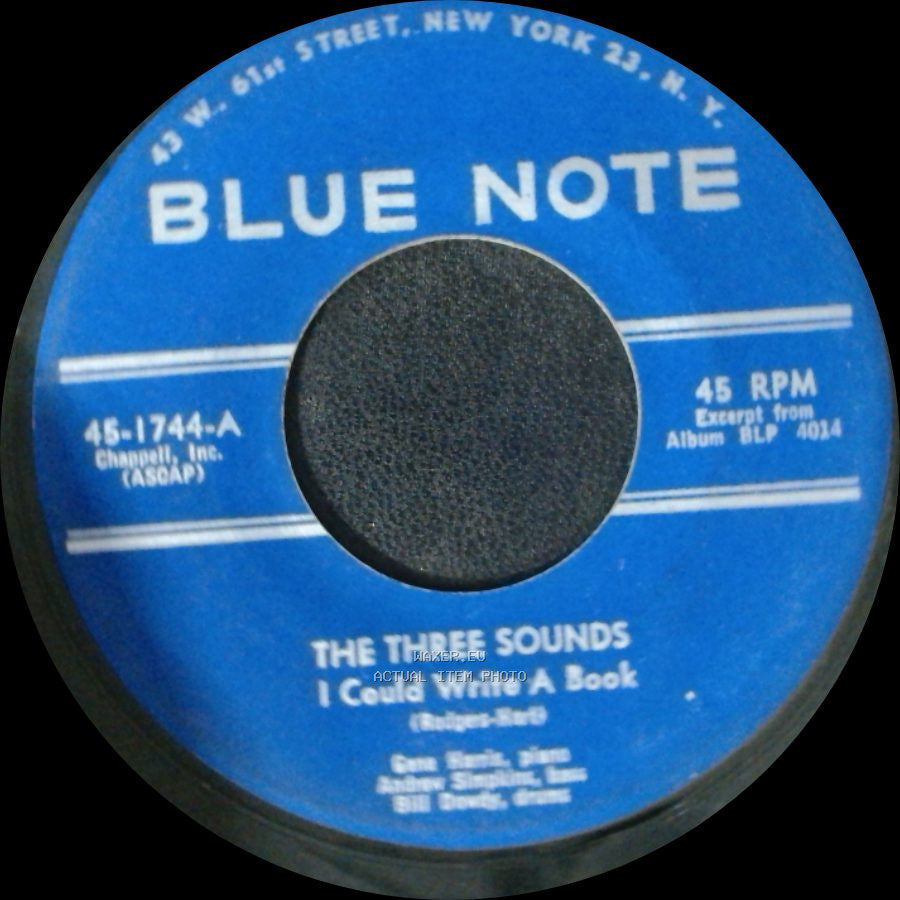 The Three Sounds - I Could Write A Book / Nothing Ever Changes My Love For You side A