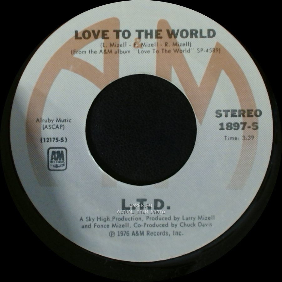 L.T.D. - Love To The World / Get Your It Together side B