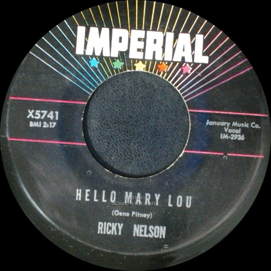 Ricky Nelson - Travelin' Man / Hello Mary Lou side B