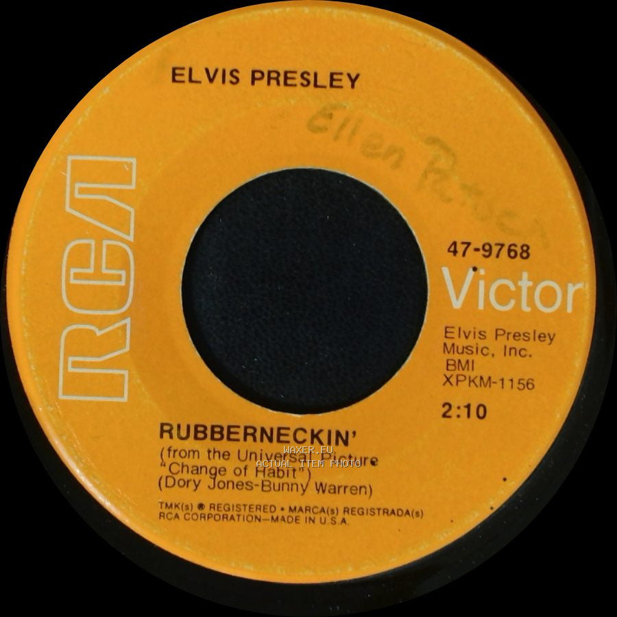 Elvis Presley - Rubberneckin' / Don't Cry Daddy side A