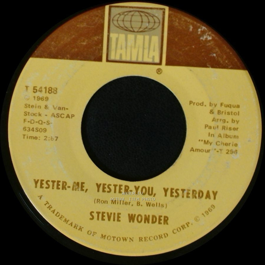 Stevie Wonder - Yester-Me, Yester-You, Yesterday / I'd Be A Fool Right Now side A