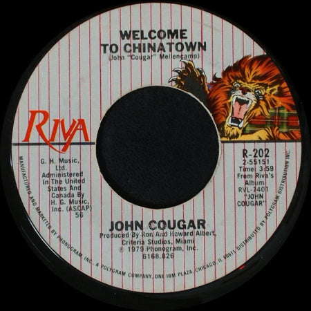 John Cougar - Welcome To Chinatown / I Need A Lover side A