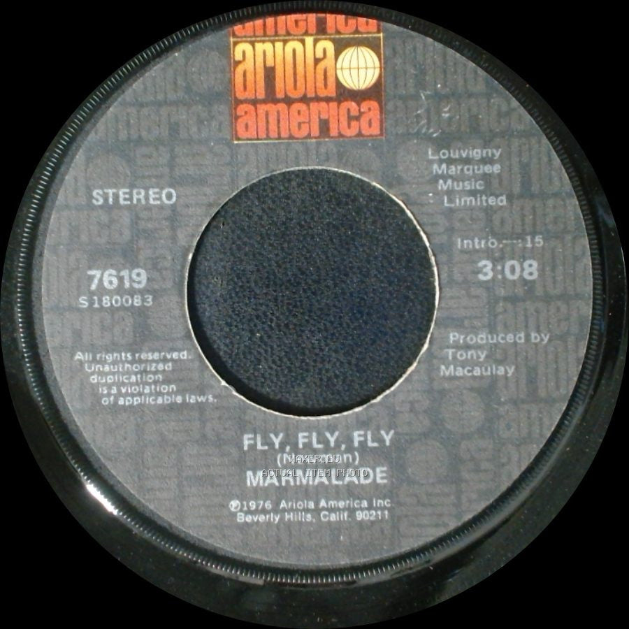 Marmalade - Falling Apart At The Seams / Fly, Fly, Fly side B