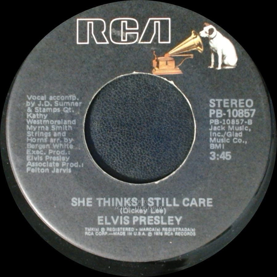 Elvis Presley - Moody Blue / She Thinks I Still Care side B