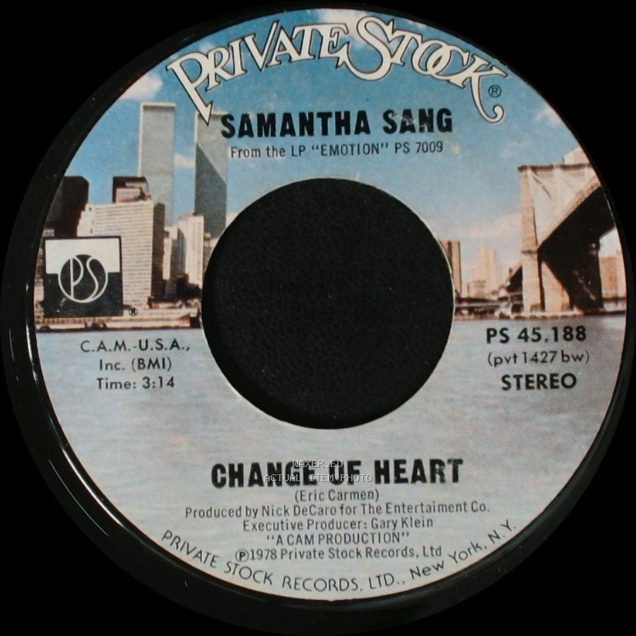 Samantha Sang - You Keep Me Dancing / Change Of Heart side B