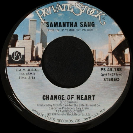 Samantha Sang - You Keep Me Dancing / Change Of Heart side B