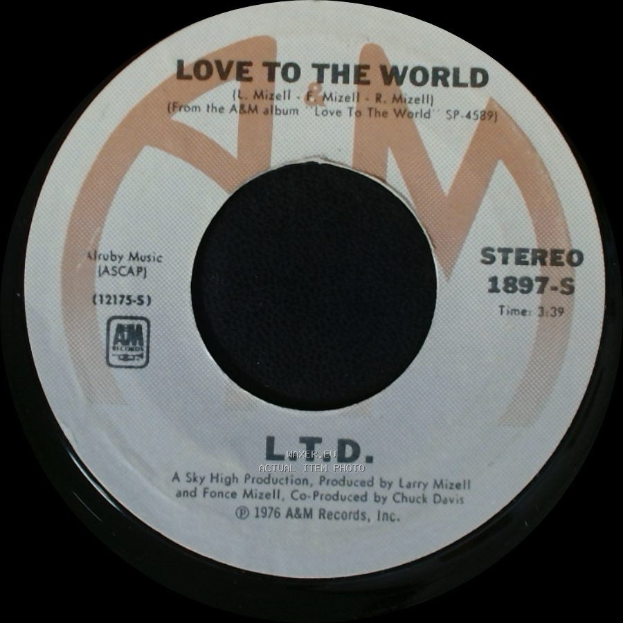 L.T.D. - Love To The World / Get Your It Together side B
