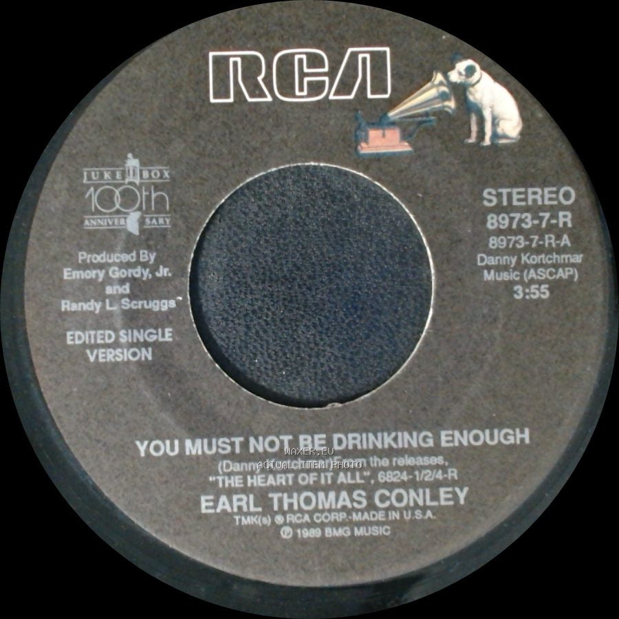 Earl Thomas Conley - Too Far From The Heart Of It All / You Must Not Be Drinking Enough side B