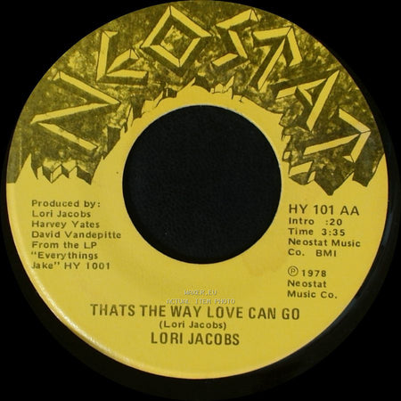 Lori Jacobs - One More Drink / Thats The Way Love Can Go side B