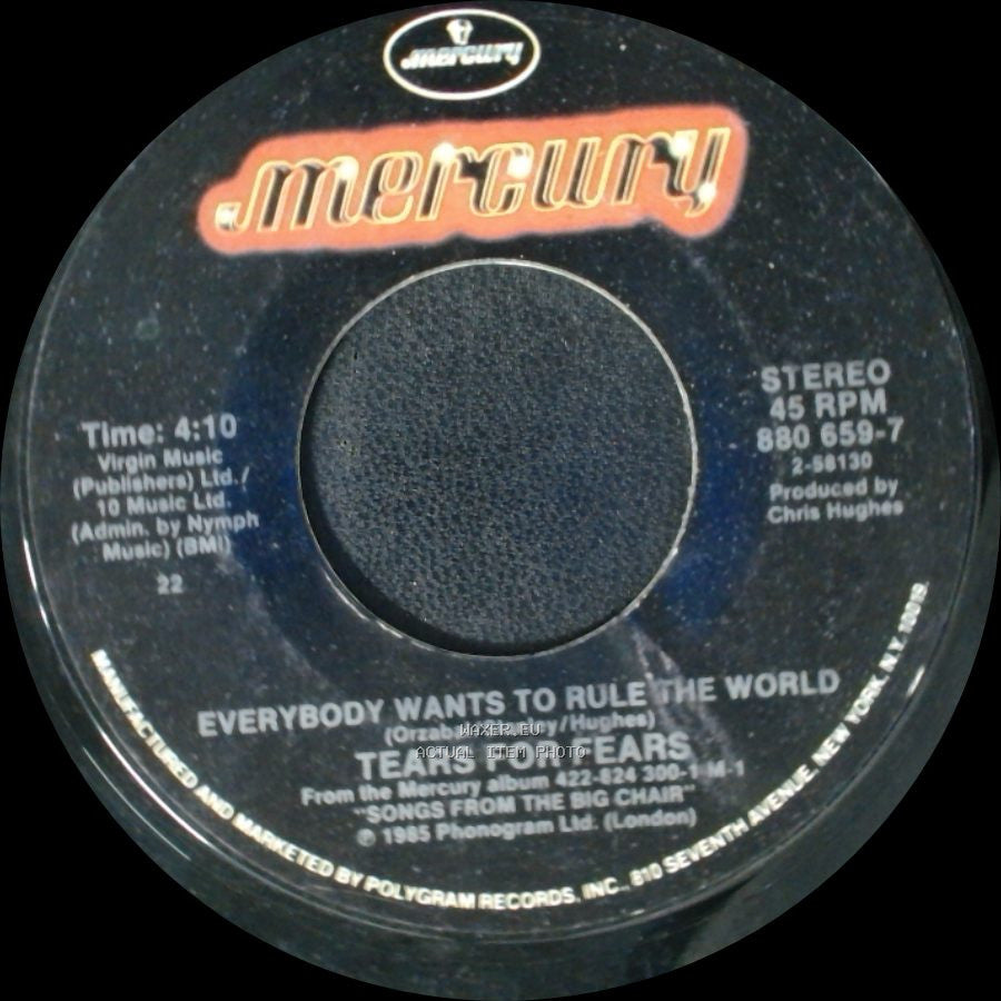 Tears For Fears - Pharaohs / Everybody Wants To Rule The World side B