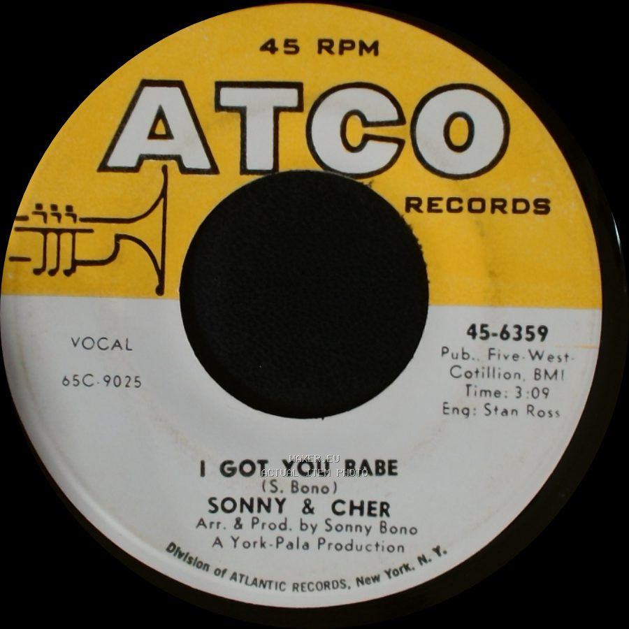Sonny & Cher - It's Gonna Rain / I Got You Babe side B