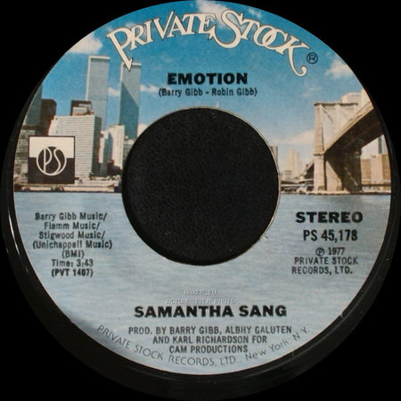 Samantha Sang - Emotion / When Love Is Gone side A