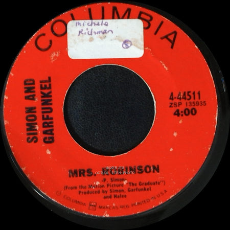 Simon And Garfunkel - Old Friends / Bookends / Mrs. Robinson side B