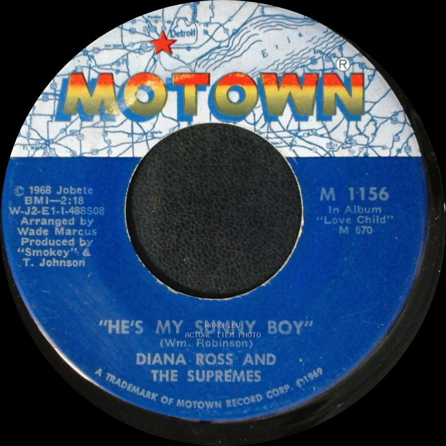 Diana Ross And The Supremes - He's My Sunny Boy / Someday We'll Be Together side A