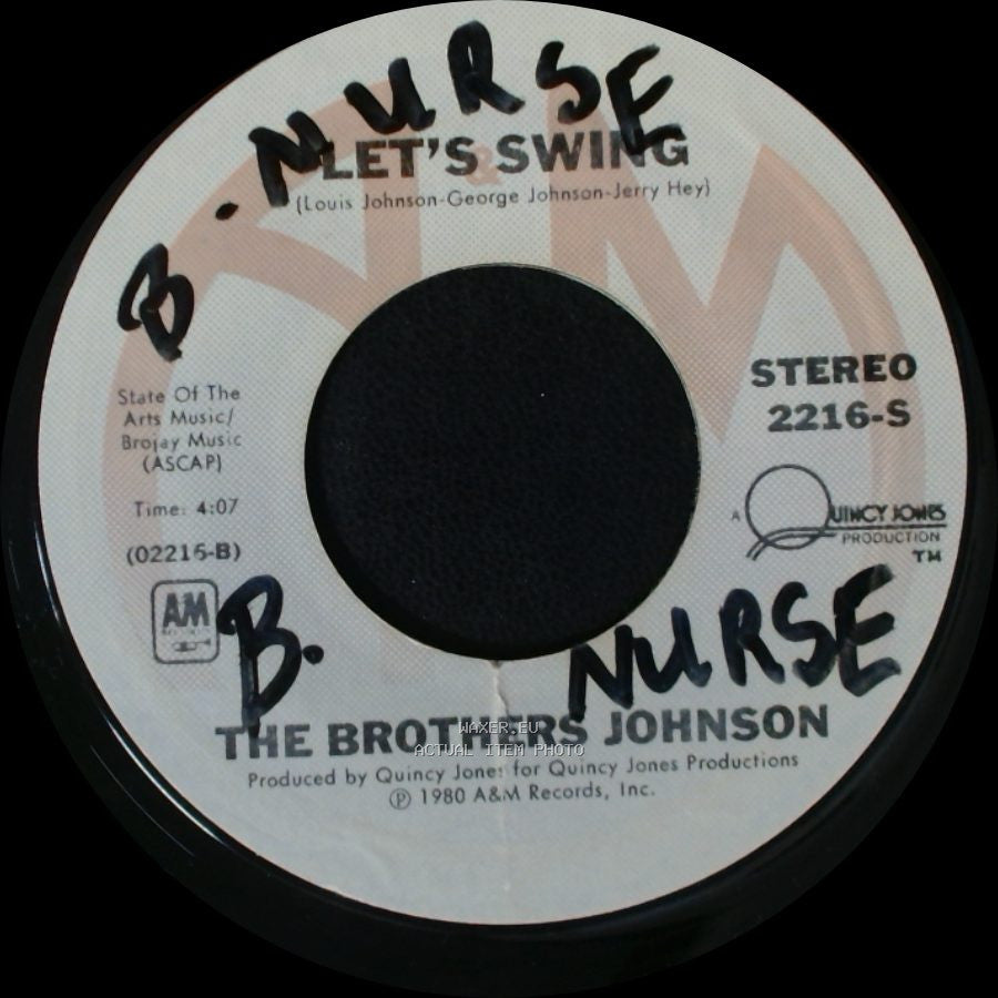 The Brothers Johnson - Let's Swing / Stomp! side A