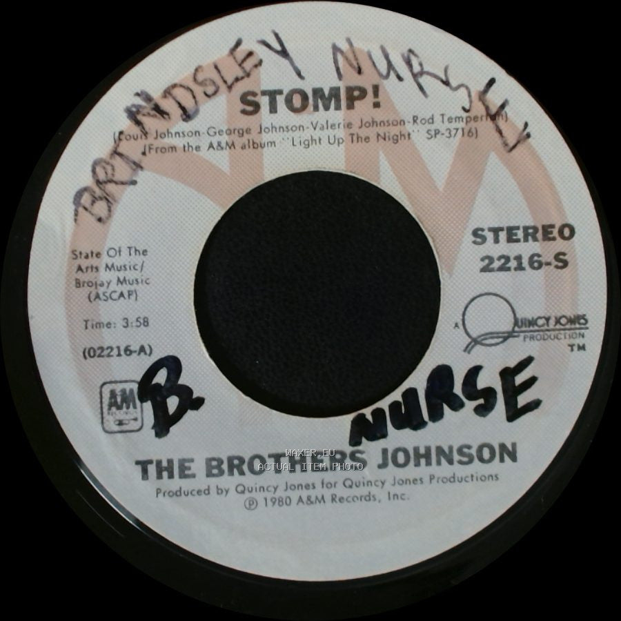 The Brothers Johnson - Let's Swing / Stomp! side B