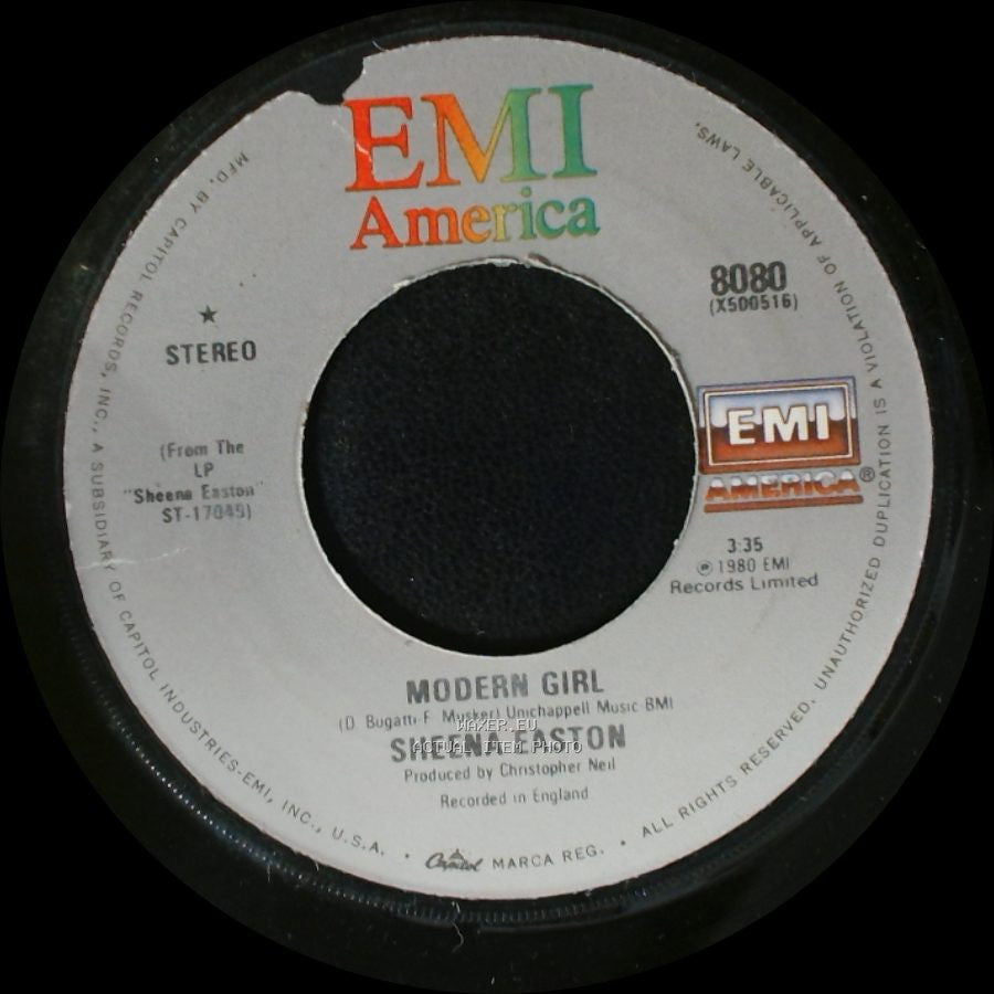 Sheena Easton - Summer's Over / Modern Girl side B
