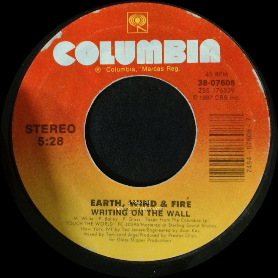 Earth, Wind & Fire - Writing On The Wall / System Of Survival (With Narration) side A