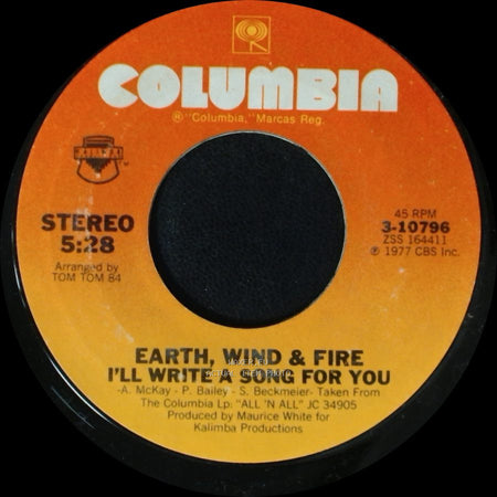 Earth, Wind & Fire - I'll Write A Song For You / Got To Get You Into My Life side A