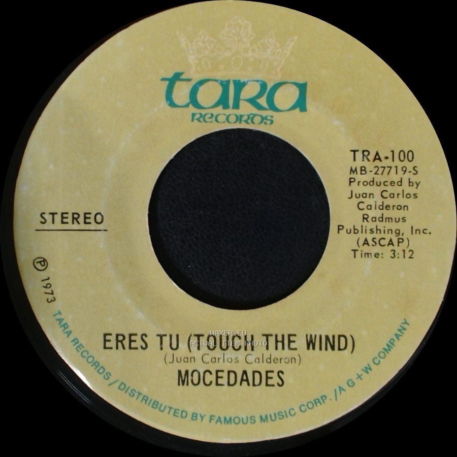 Mocedades - Touch The Wind (Eres Tu) / Eres Tu (Touch The Wind) side B