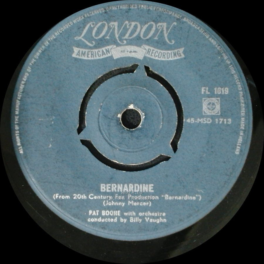 Pat Boone - Bernardine / Love Letters In The Sand side A